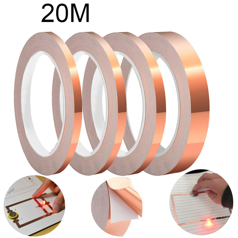 Plumbing Tape Ptfe - 20 Meter Pita Foil Tembaga Konduktif