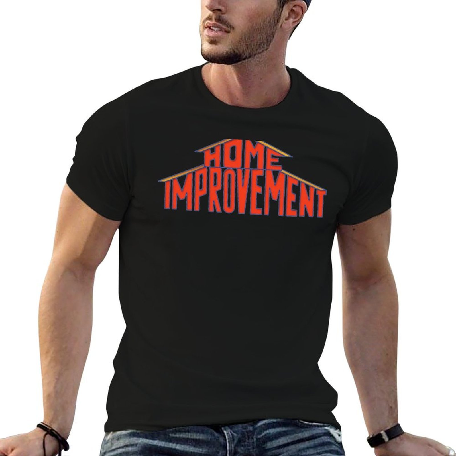 Home Improvement Logo - Kaos Logo Perbaikan Rumah Gaya 90-an,