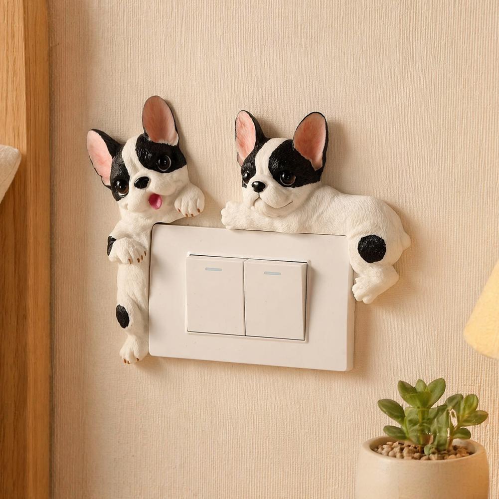 Electrical Outlet Cover - Penutup Sakelar Lampu Resin Bulldog Prancis
