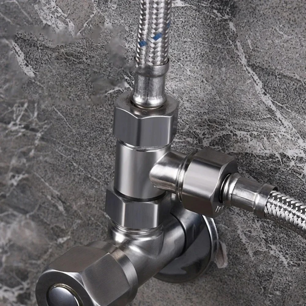 Toilet Flush Valve - Katup Pengalih Adaptor T Baja Tahan