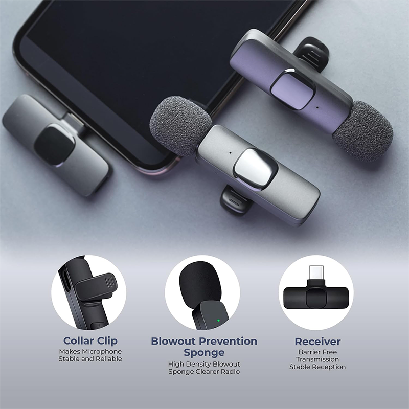 Mikrofon Lavalier Nirkabel Unt - Home Improvements ulasan dan harga