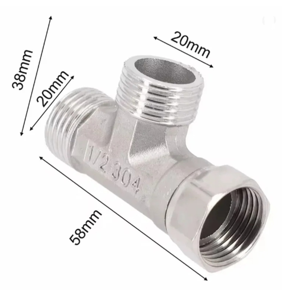 Katup Pengalih Adaptor T Baja  - Toilet Flush Valve ulasan dan harga