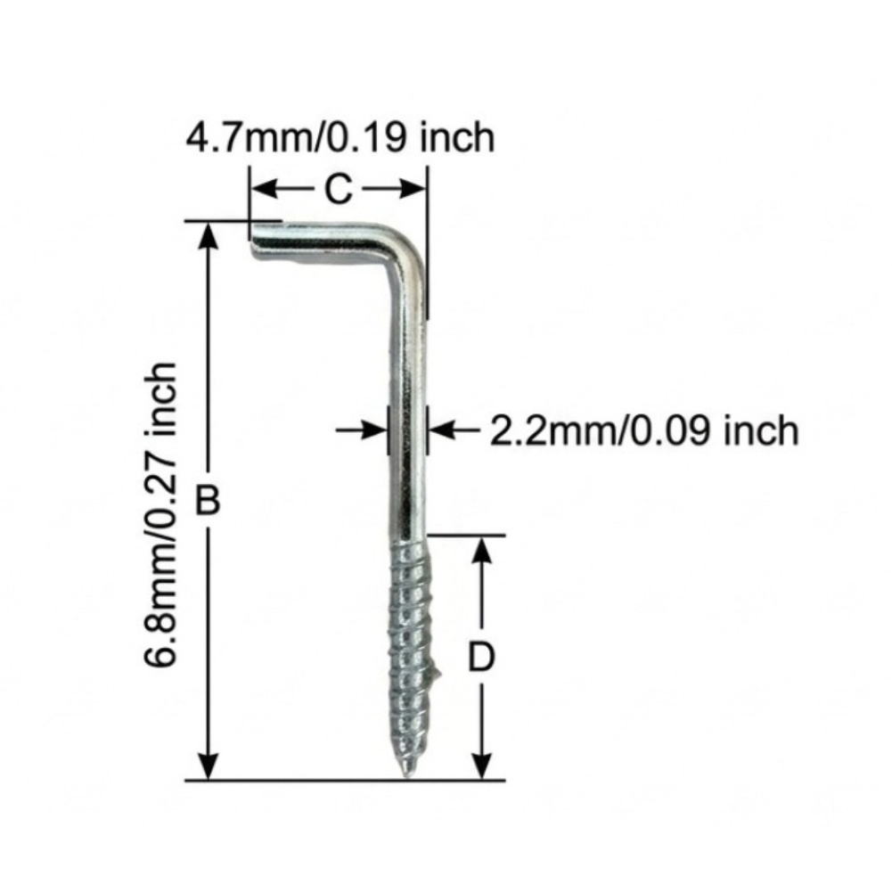 Kait Sekrup Bentuk L 100 pcs u - Home Improvement Retailers ulasan dan harga