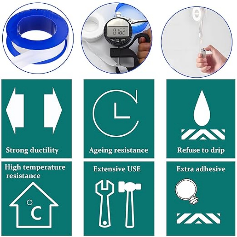 5 Buah Pita Segel Pita Segel B - Plumbing Tape Ptfe ulasan dan harga