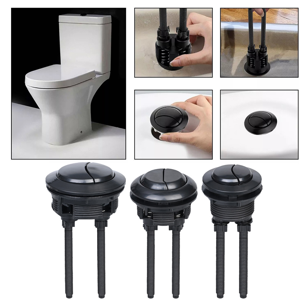 Tombol Penyiram Toilet Hitam 3 - Toilet Flush Valve ulasan dan harga