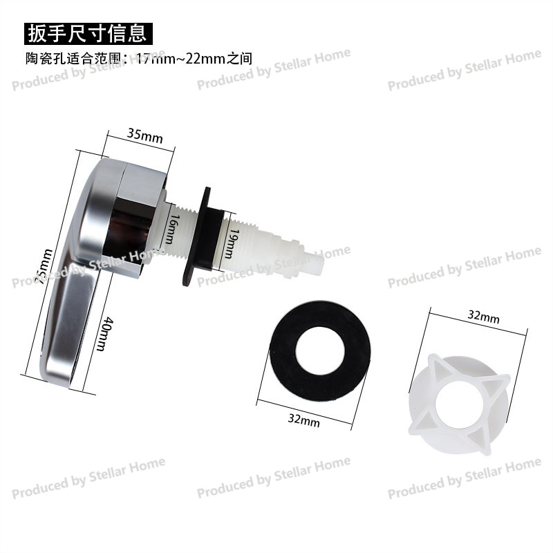 Katup Pembuangan Tunggal Tipe  - Toilet Flush Valve ulasan dan harga