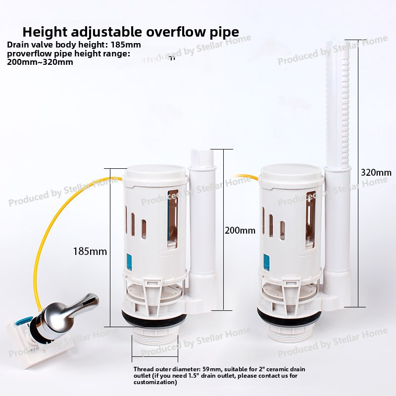 Katup Pembuangan Tunggal Tipe  - Toilet Flush Valve ulasan dan harga