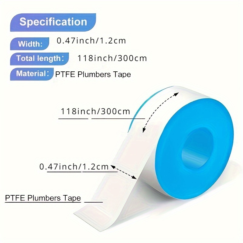 3/6/10 Buah Pita Pipa Air, Pit - Plumbing Tape Ptfe ulasan dan harga