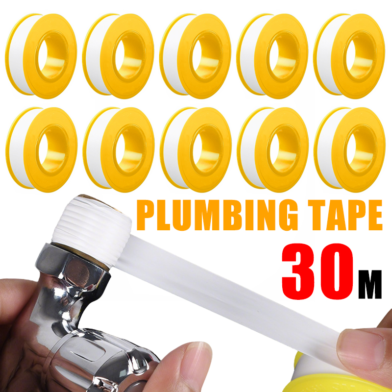 Pita Segel Ulir PTFE 30m, Gulu - Plumbing Tape Ptfe ulasan dan harga