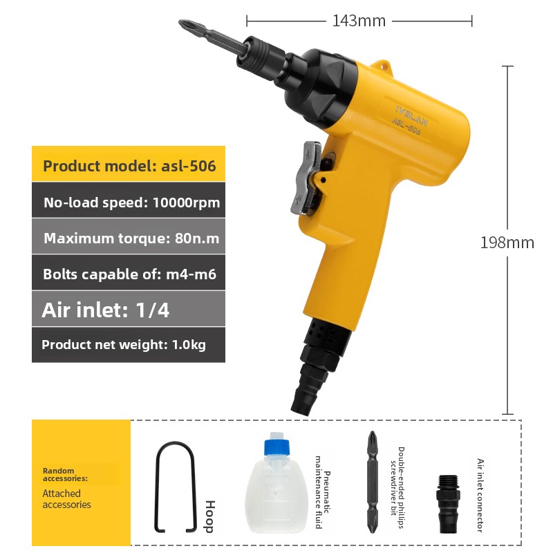 Obeng Pneumatik Tipe Pistol As - Home Improvement Industry ulasan dan harga