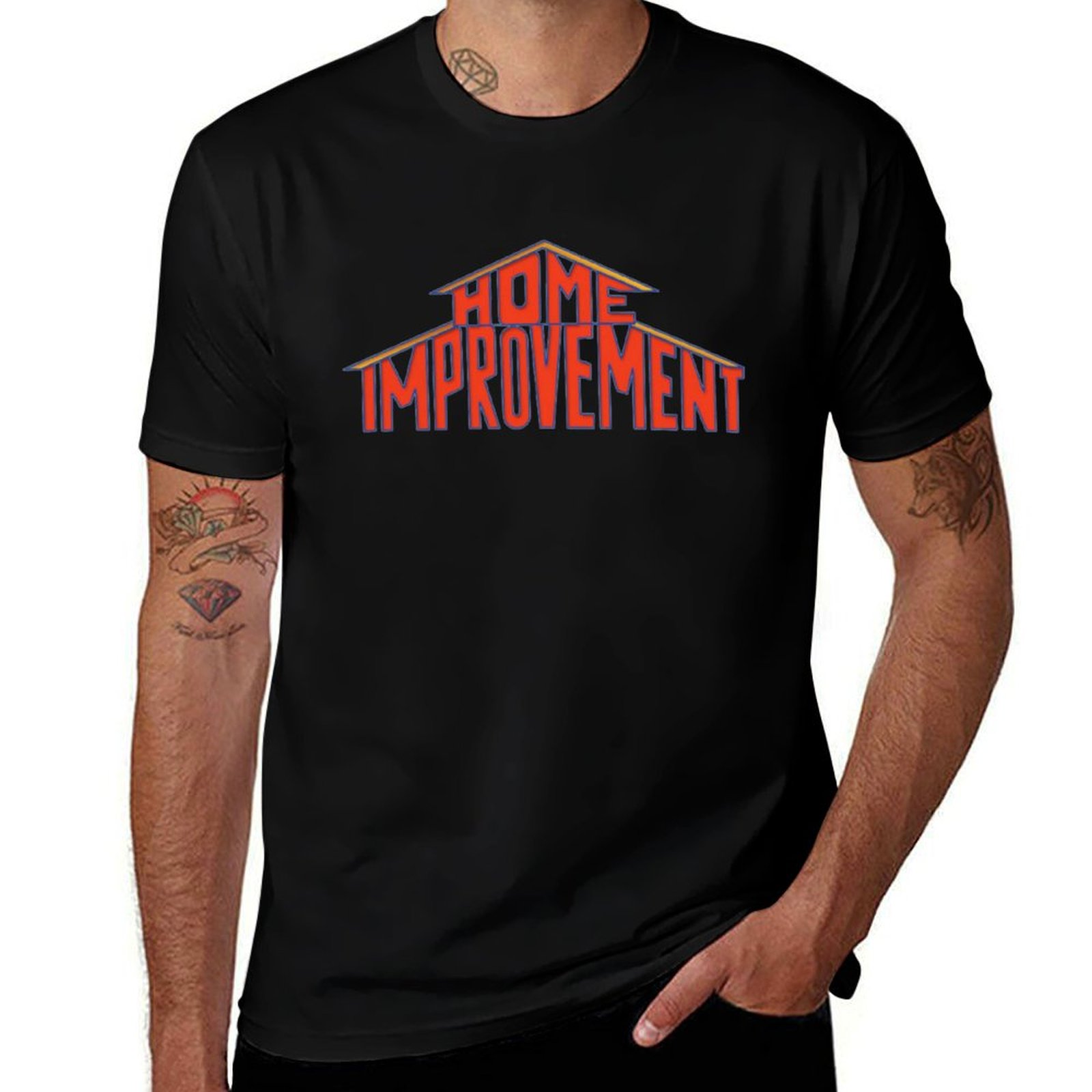 Kaos Logo Perbaikan Rumah Gaya - Home Improvement Logo ulasan dan harga